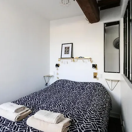 Апартаменты Paris, Bastille, Style Atelier D Artiste